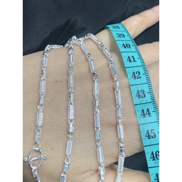 Dây chuyền nam trẻ em khúc tròn dài tầm 45cm phay tam giác rô kim tiền nặng tầm 3 chỉ bạc NGỌC MẬU