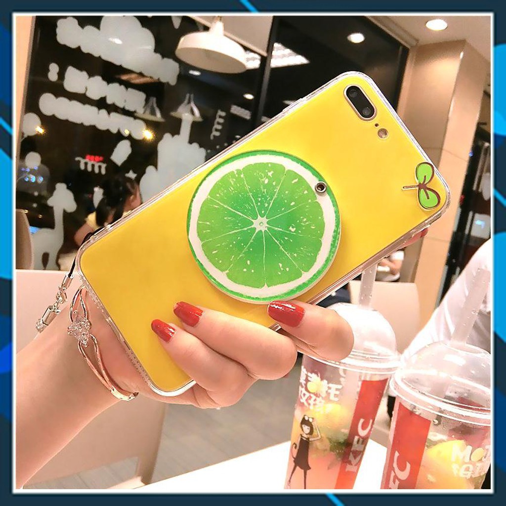 Ốp iphone - Ốp lưng Chanh 3d kèm gương cứng5/5s/6/6s/6plus/6splus/7/8/7plus/8plus/x/xs/xsmax/11/11promax-12G | BigBuy360 - bigbuy360.vn