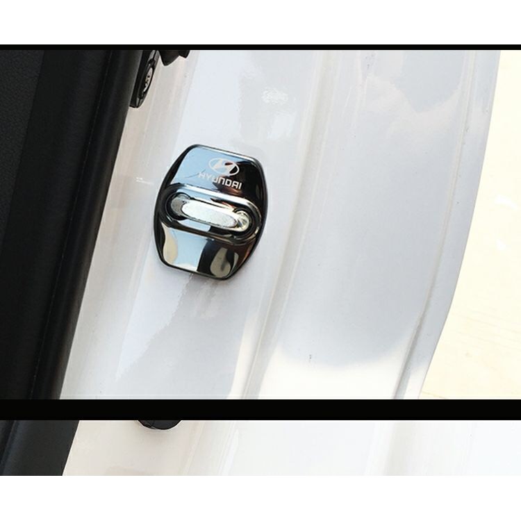 Bộ khóa cửa bằng inox cho xe hơi Hyundai Tucson Santa Vester Elantra Ix 35