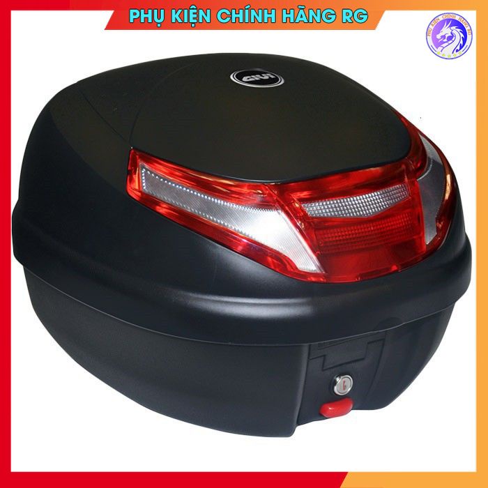 Combo thùng đựng đồ Givi E30RN và baga sau Givi MV cho xe Exciter135 - Exciter150 chính hãng bảo hành 2 năm