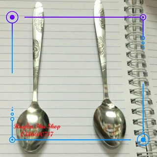 Sỉ 10 thìa cafe inox hoa văn cao cấp