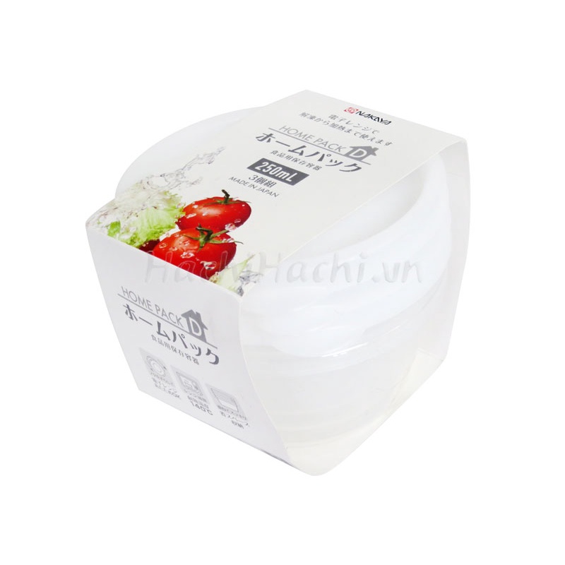 [Hỏa Tốc HN] Bộ 3 Hộp đựng cơm văn phòng , hộp nhựa đựng thực phẩm thức ăn tủ lạnh 250ml Nội địa Nhật Bản