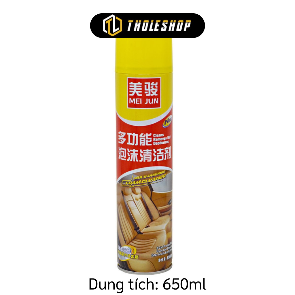 Chai Xịt Vệ Sinh Ô Tô - Bình Xịt Làm Sạch, Tẩy Nội Thất Xe Hơi Meijun 650ml 9418