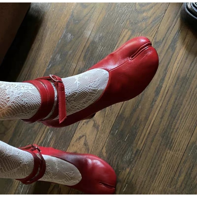 - Giày cao gót nữ xẻ móng lợn MAISON MARGIELA dây buộc order