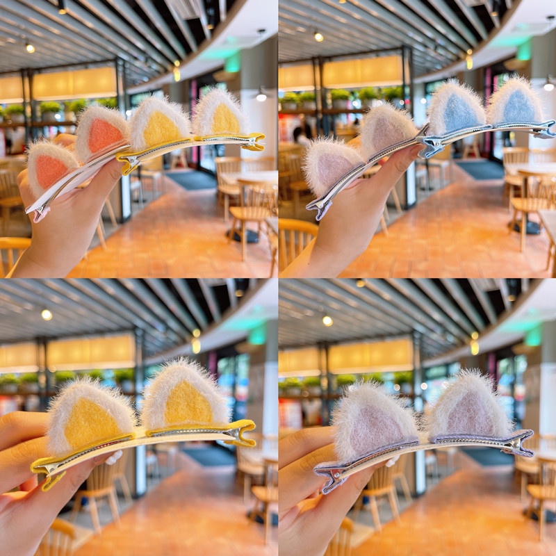 Kẹp Tóc Hình Tai Mèo Thời Trang 2022 Cho Bé Gái