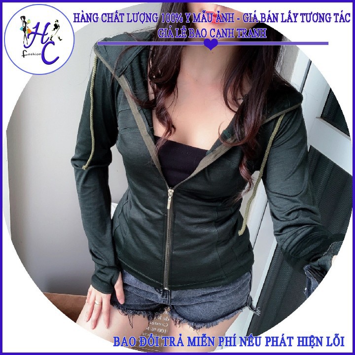 Áo Khoác Nữ Thun Dệt Có Nón Thời Trang-Mẫu Mới 2020-Hàng Có Sẵn | BigBuy360 - bigbuy360.vn