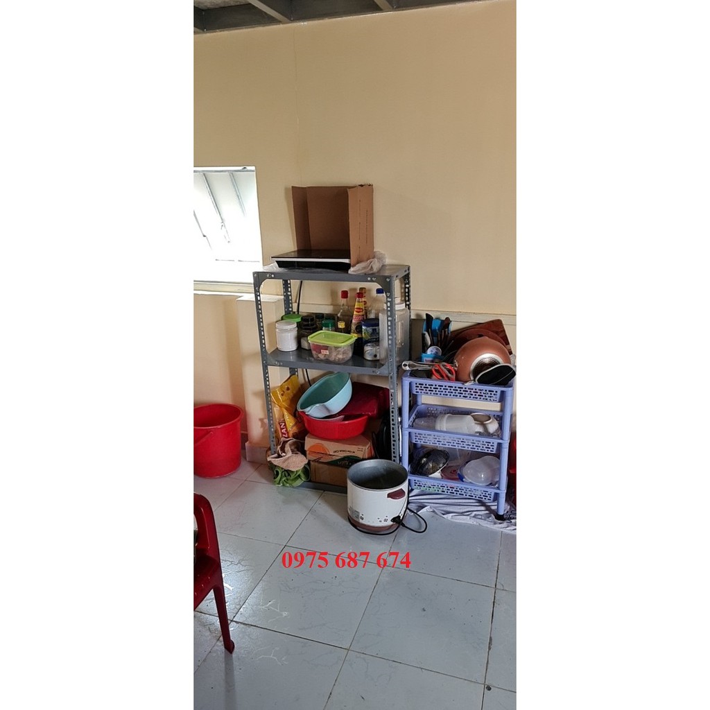 ⭐️Flash Sale ⭐️Kệ sắt đa năng 3 tầng dài 60cm, rộng 30cm, cao 100cm