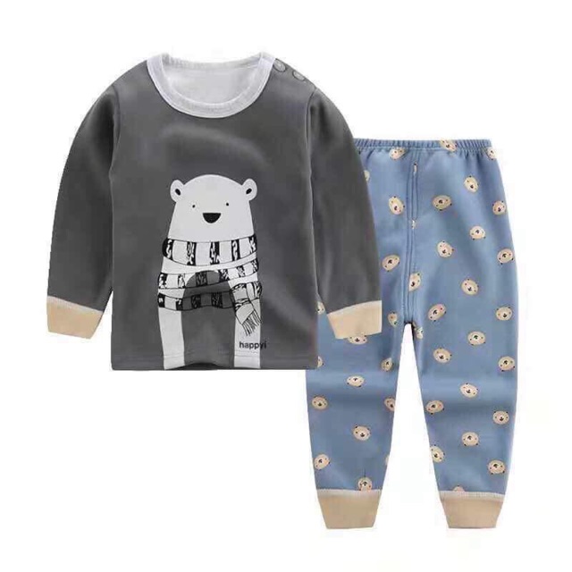 Combo 6 bộ cotton bé trai