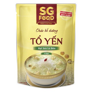 Cháo bổ dưỡng Sài Gòn Food Tổ yến Hạt sen lá dứa 240g