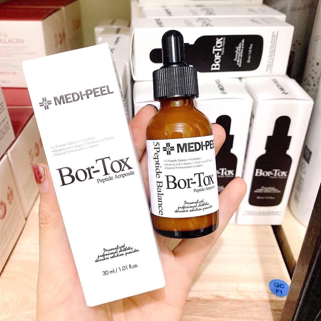 Combo Serum và Kem Dưỡng Căng Bóng MEDI-PEEL Bortox Peptide Ampoule