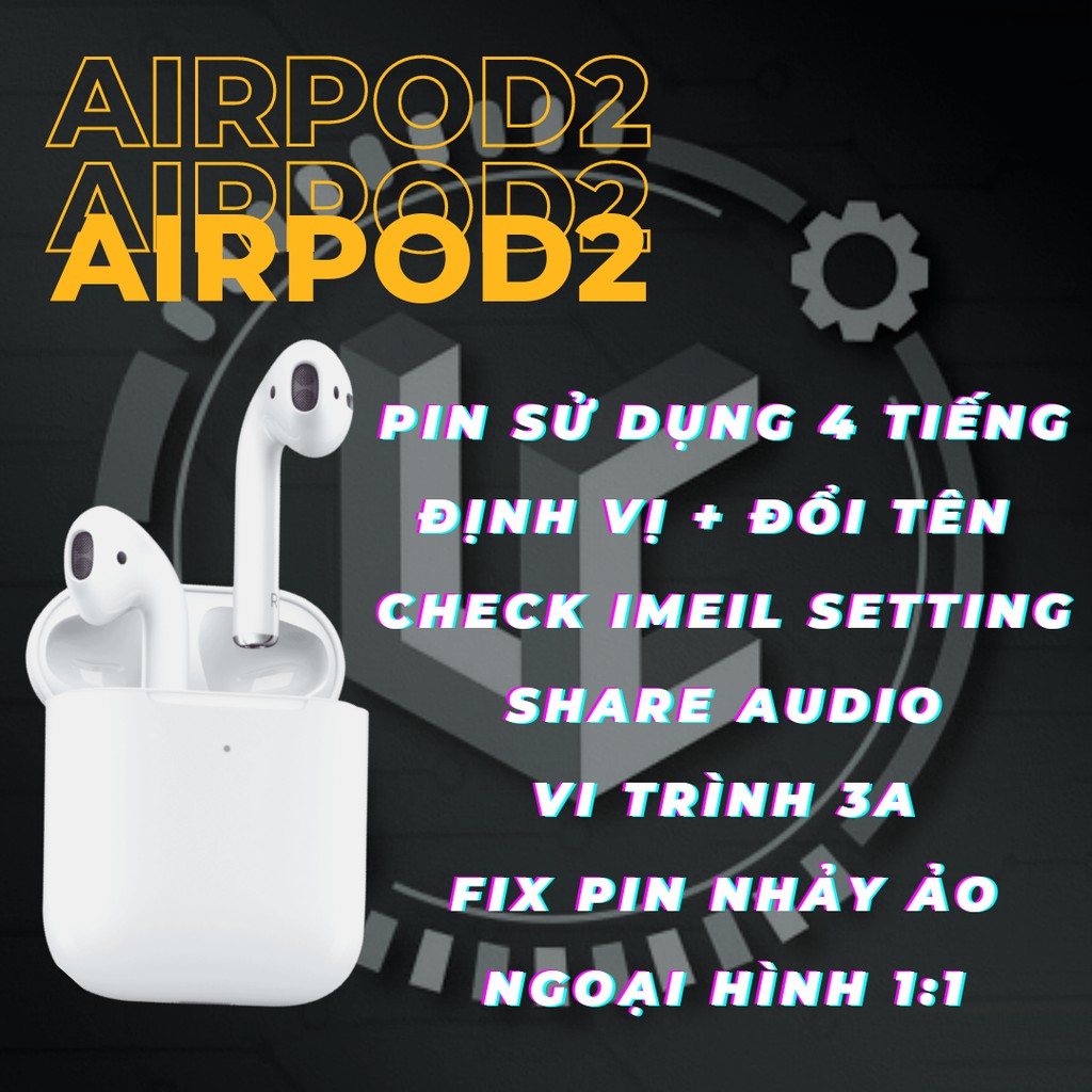 Tai Nghe Bluetooth TWS AP 2 Premium Pin 4h - Check Setting - Đổi Tên - Định Vị - Bảo hành 3 tháng | BigBuy360 - bigbuy360.vn