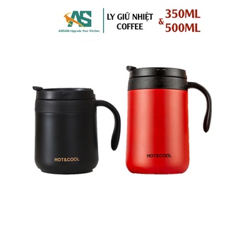 [ HCM ] Ly giữ nhiệt Coffee inox 304 Hot & Cool Dung Tích 350ml & 500ml Giữ Nhiệt Cực Tốt