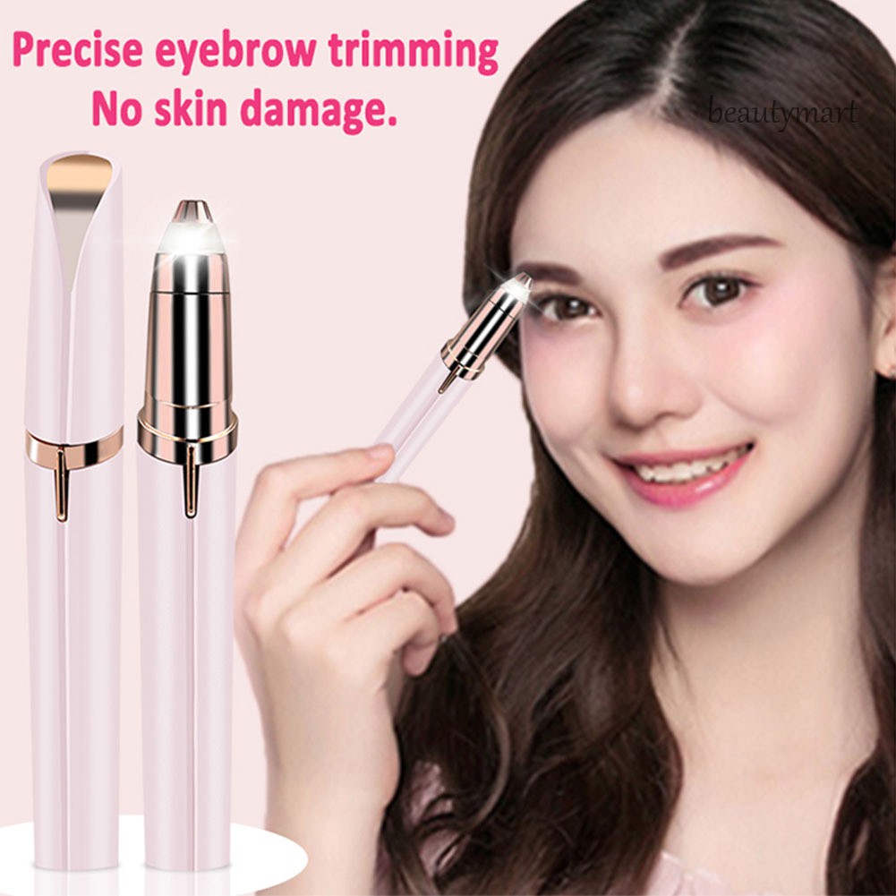 [Hàng mới về] Máy cạo lông mày điện tử hình thỏi son môi tiện dụng