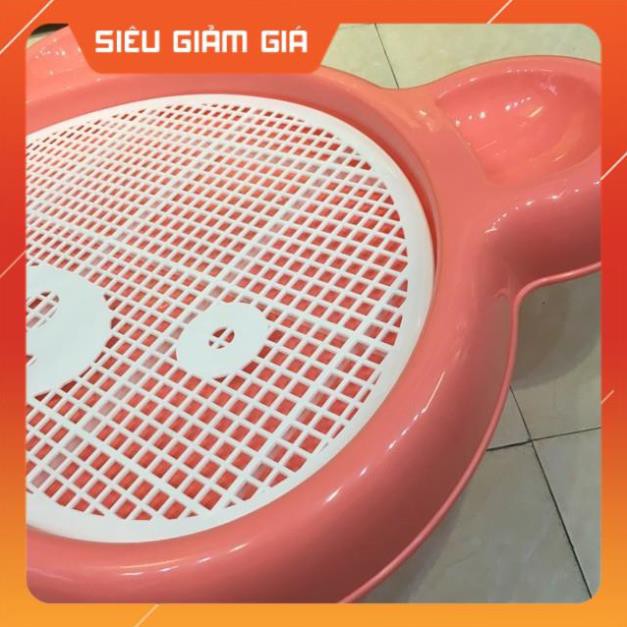 KHAY VỆ SINH SINH CHÓ MÈO HÌNH MẶT GẤU (SIZE LỚN)