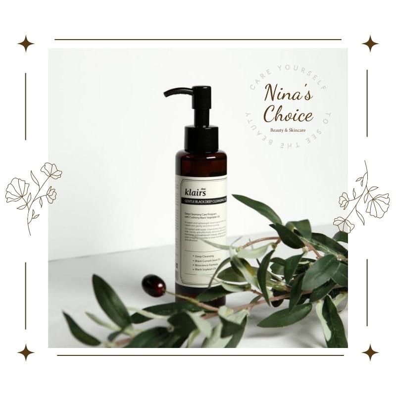 Tẩy trang dạng dầu - Klairs - thành phần tự nhiên, làm sạch da mịn màng - Gentle Black Deep Cleansing Oil | BigBuy360 - bigbuy360.vn