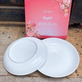 Bộ 2 cái Dĩa sứ trâng sâu lòng 9in-8in-7in