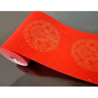 [CỔ NGHỆ THƯƠNG PHẨM] [Hàng Có Sẵn]Liễn Đỏ Cuộn Long Phụng Tiên Hạc