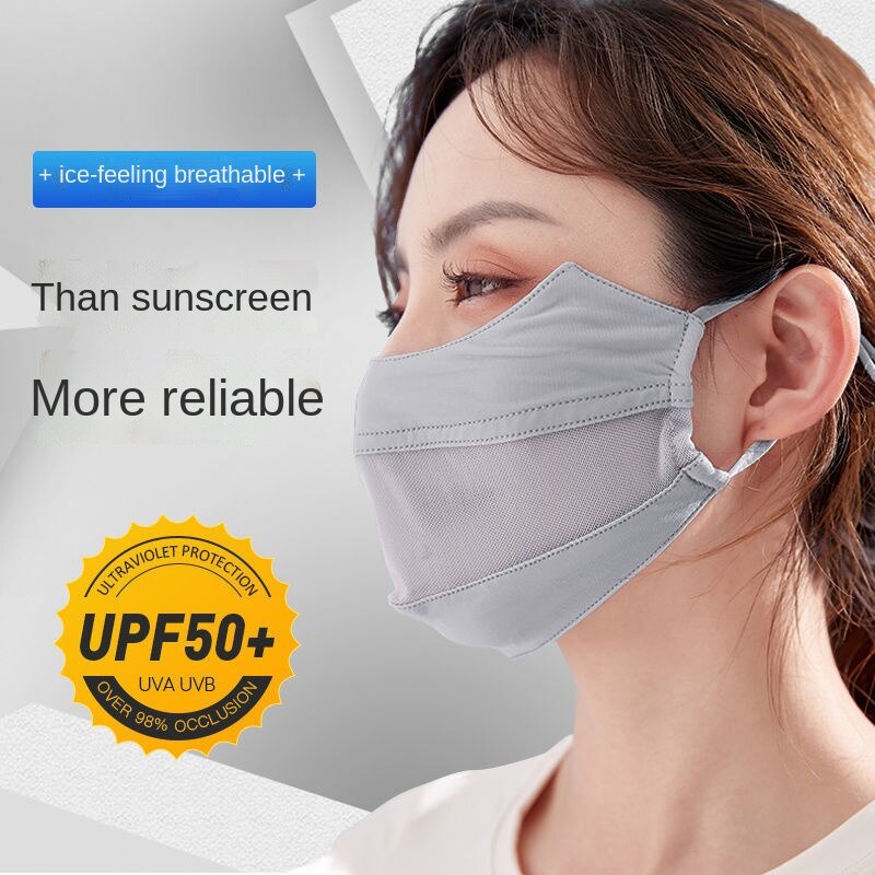 Summer cold sunscreen washable thin section 3d three-dimensional eye protection hollow mask unisex outdoor washable mask
