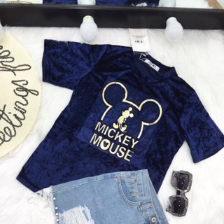 Áo Nhung Mickey Mouse QC loại 1