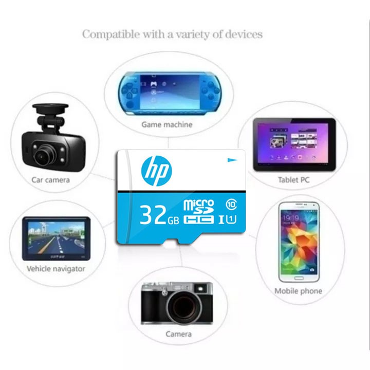 Thẻ Nhớ 100% HP Dung Lượng Lớn 16GB 32GB 64GB 128GB 256GB 512GB Micro Sdxc TF SD