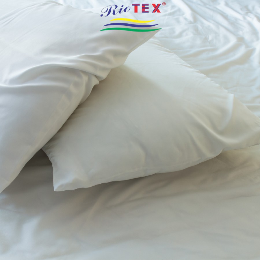 Vỏ Gối Khách Sạn Trắng Trơn RIOTEX Trắng Trơn Đủ Kích Thước (1 cái)