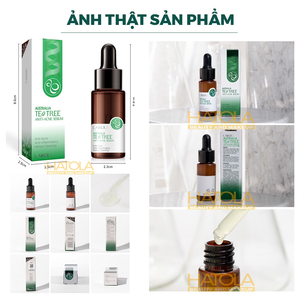 Serum Tràm Trà Dưỡng Da Tự Nhiên LAIKOU giảm thâm, thu nhỏ lỗ chân lông, Chăm sóc làn da hiệu quả