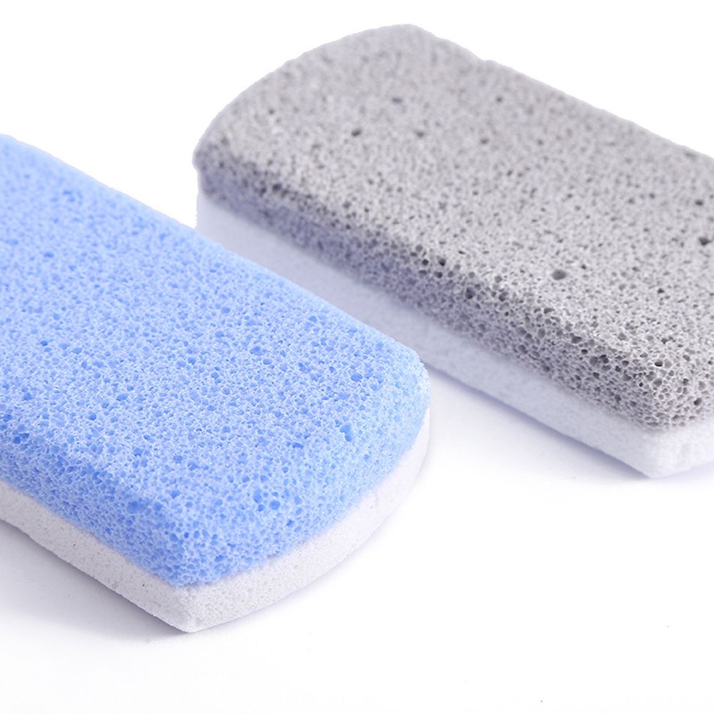 [Hàng mới về] Đá chà gót chân bàn chân tẩy tế bào chết bằng xốp thủy tinh chăm sóc da dành cho cả nam và nữ