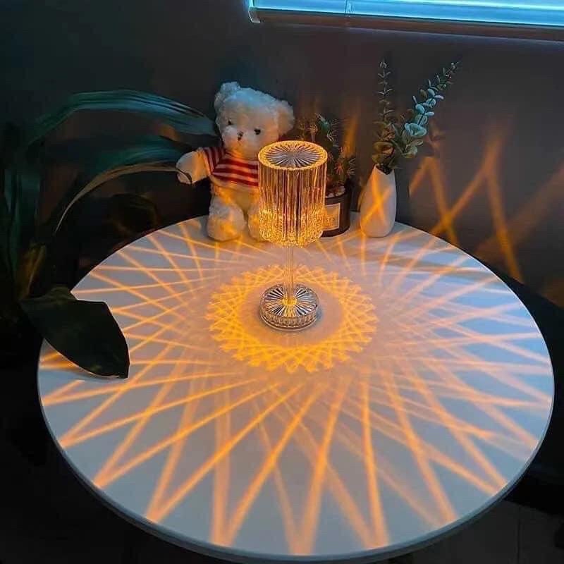 Đèn ngủ pha lê kim cương Decor phòng ngủ phòng khách