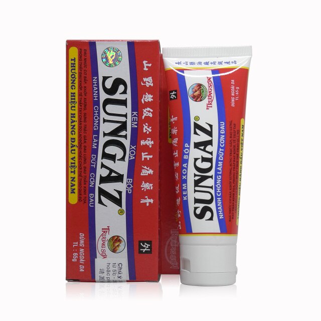 dầu xoa bóp gpu Sungaz Trường Sơn nhanh chóng làm dứt cơn đau Phong Thấp Lâu Năm 30g 1 tuýp