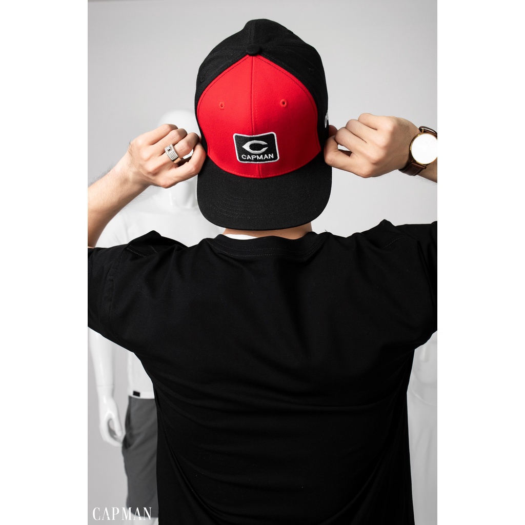 Mũ snapback chính hãng CAPMAN phong cách hiphop thêu chữ CM51