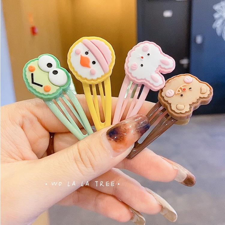 Kẹp tóc thời trang nhỏ nhắn họa tiết hoạt hình nhiều kiểu đáng yêu cho bé gái