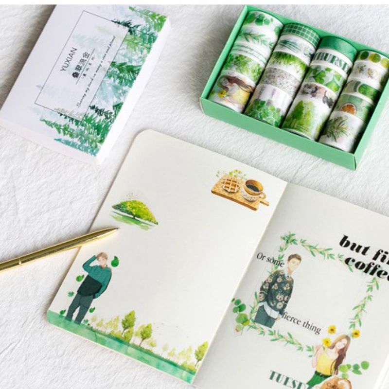 Set 20 cuộn băng dính trang trí washi tape