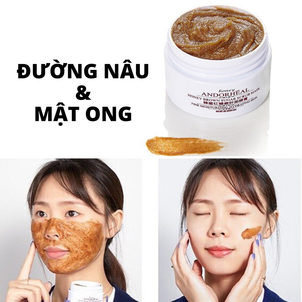 Tẩy Tế Bào Đường Nâu Mật Ong Mịn Màng Trắng Sáng Ngừa Vảy Nến Chàm