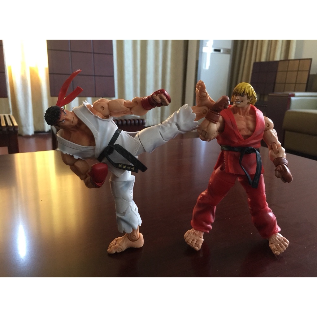 Neca Mô Hình Nhân Vật Truyện Tranh Street Fighter Ryu Ken Chun Li Gouki Guile Bằng PVC