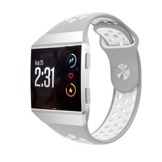 Dây đeo silicon 2 màu cho đồng hồ thông minh Fitbit Ionic