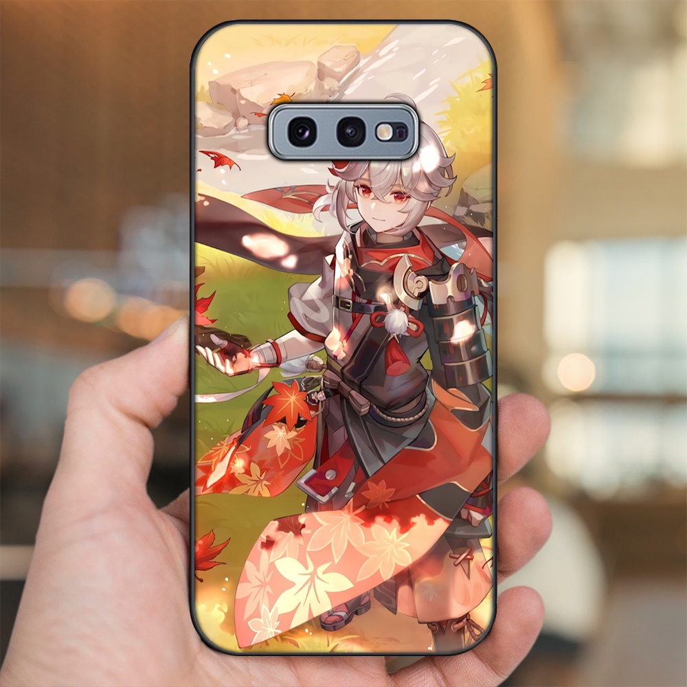 Ốp lưng Samsung S10e viền đen in hình Kazuha Genshin Impact
