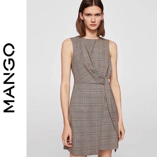 Váy công sở caro mango auth