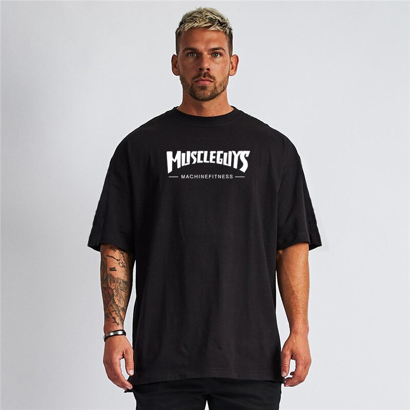 Áo thun cotton ngắn tay phong cách thể thao cho nam