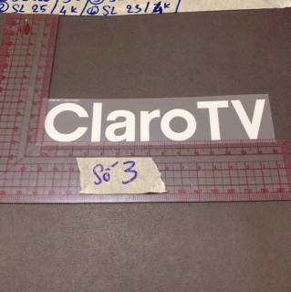 Sticker ủi, hình ủi, patch ủi chữ Claro (Phụ liệu may vá trang trí quần áo may mặc, Handmade, DIY)