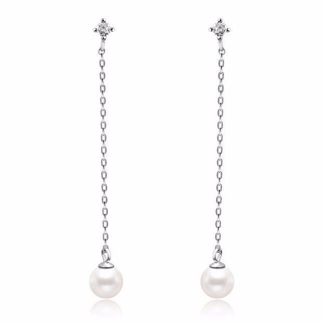 Bông Tai Chuỗi Dài Bạc S925 Cao Cấp S533