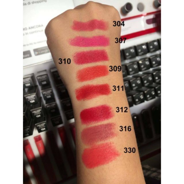 Son kiko velvet matte 304,305,307....đủ bill