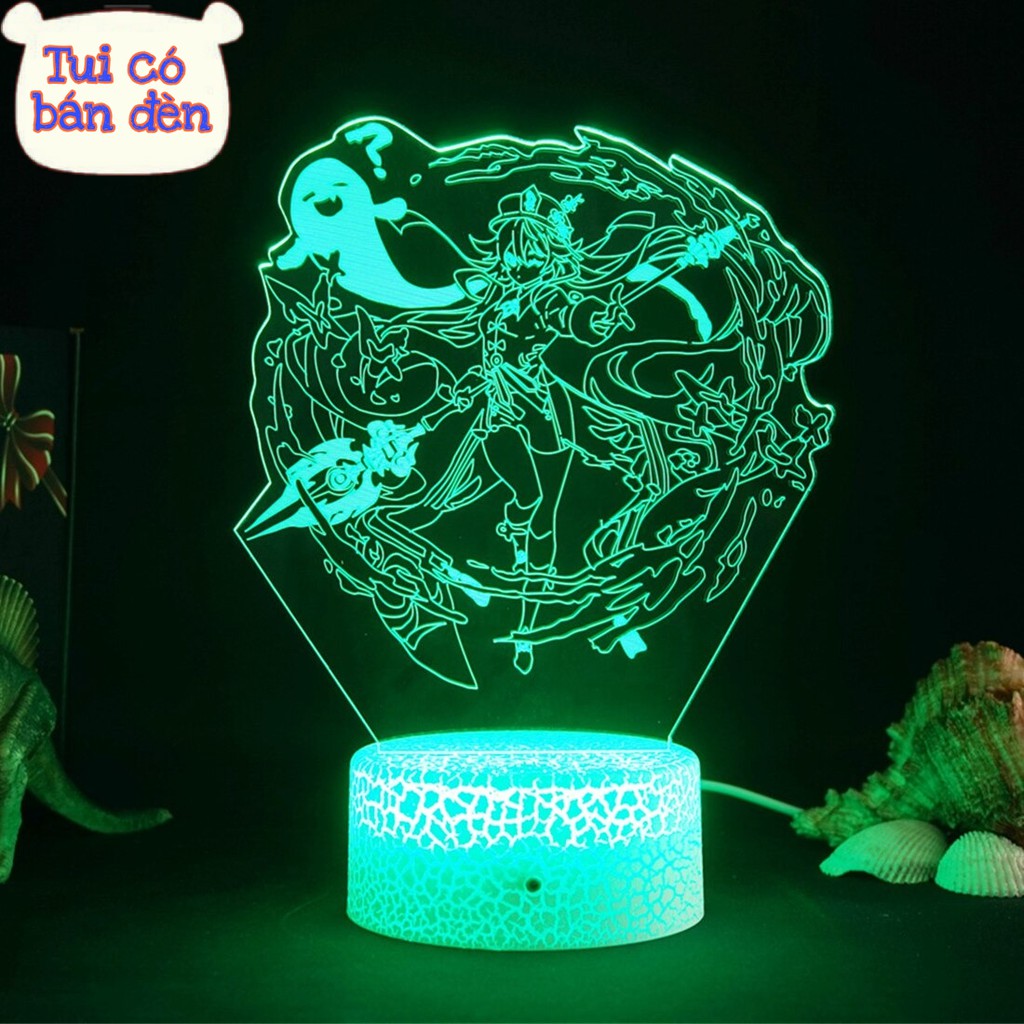 Đèn Led 3D USB Genshin Impact-  Hutao 3
