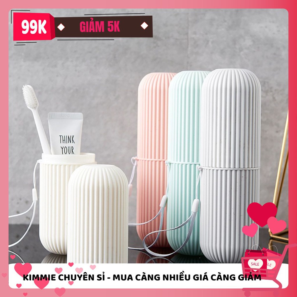 [MUA NHIỀU GIẢM GIÁ] [MÃ GIẢM KIMFAM5] Hộp đựng bàn chải và kem đánh răng du lịch 19.6x6cm - MSP8908 - Màu ngẫu nhiên