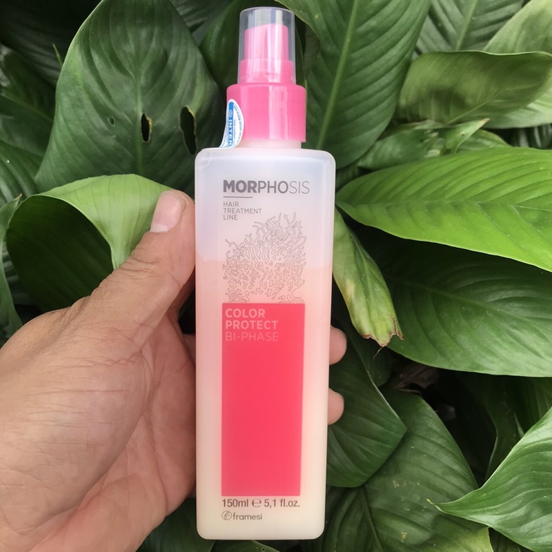 Xịt dưỡng bảo vệ mầu tóc nhuộm, bóng mượt tóc MORPHOSIS BI PHASE COLOR SPRAY 150ml