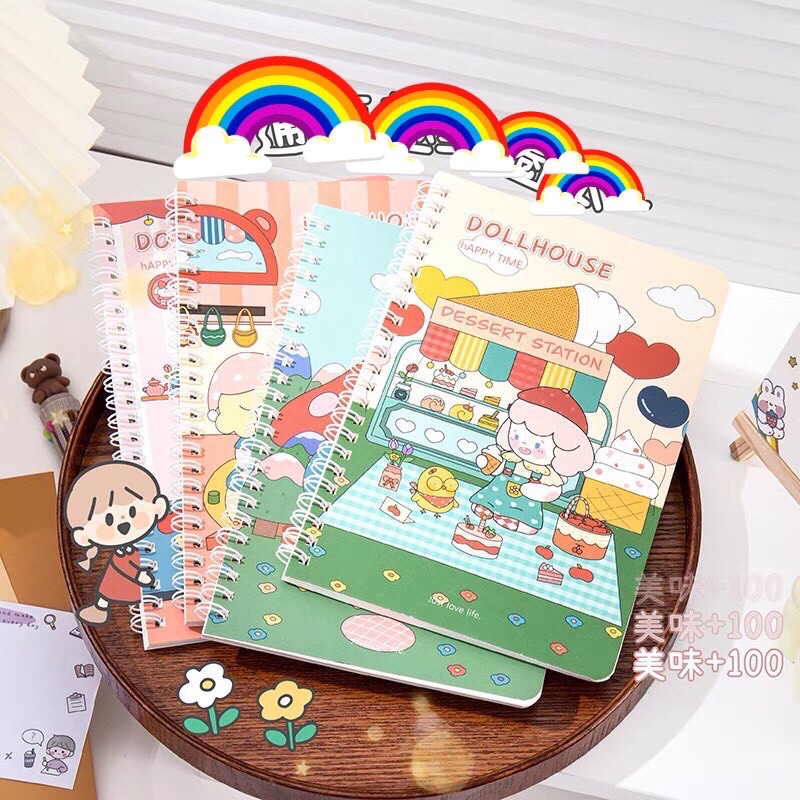 Sổ tay A5 dễ thương có dòng kẻ Bistore