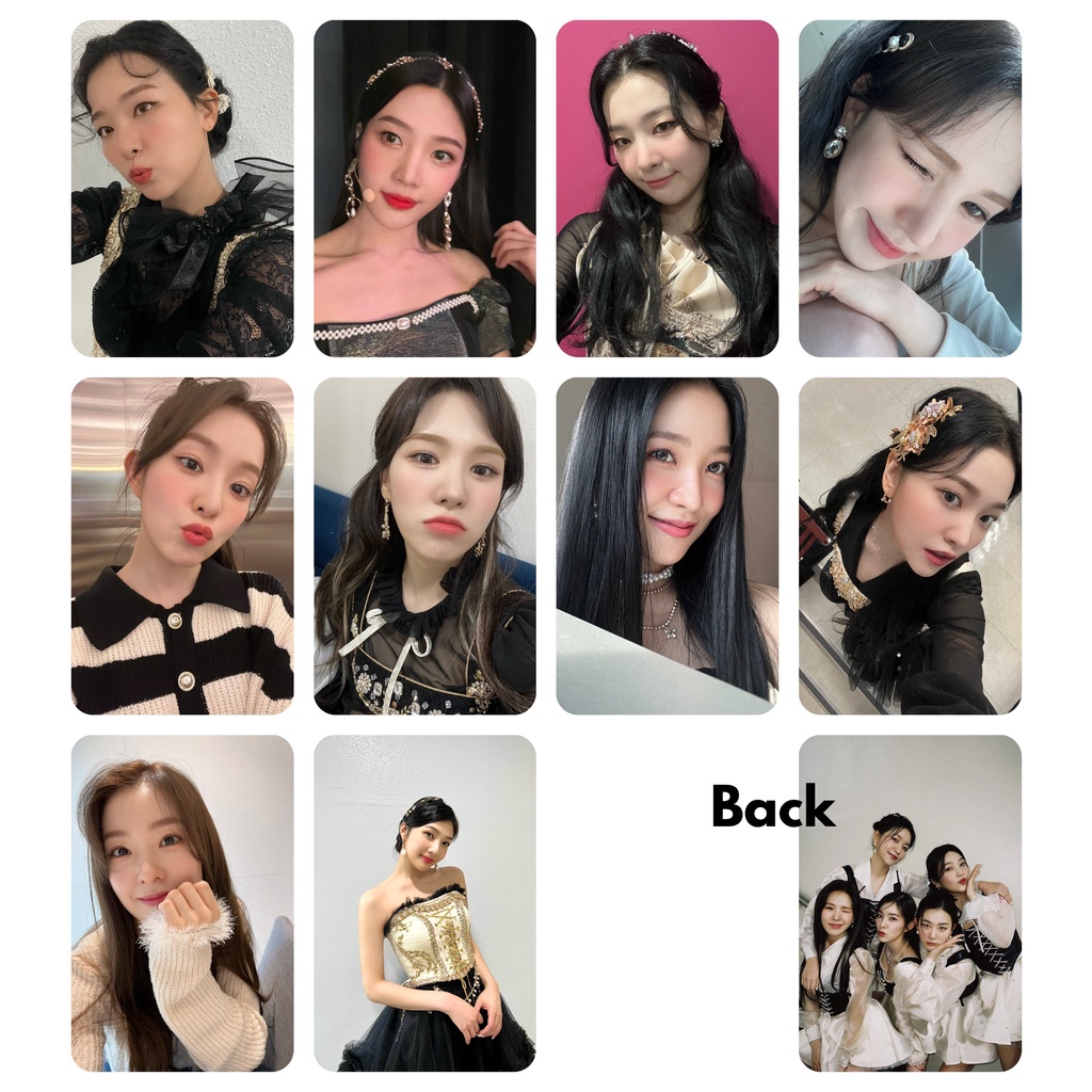 Set 20 card giấy bo góc in 2 mặt ảnh nhóm Red Velvet - Feel My Rhythm selfie