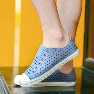 giày nhựa đi mưa native họa tiết xanh ngọc dương SHINBA213 tặng thêm 2 jibitz native