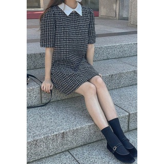 Váy liền tweed hàn quốc cao cấp