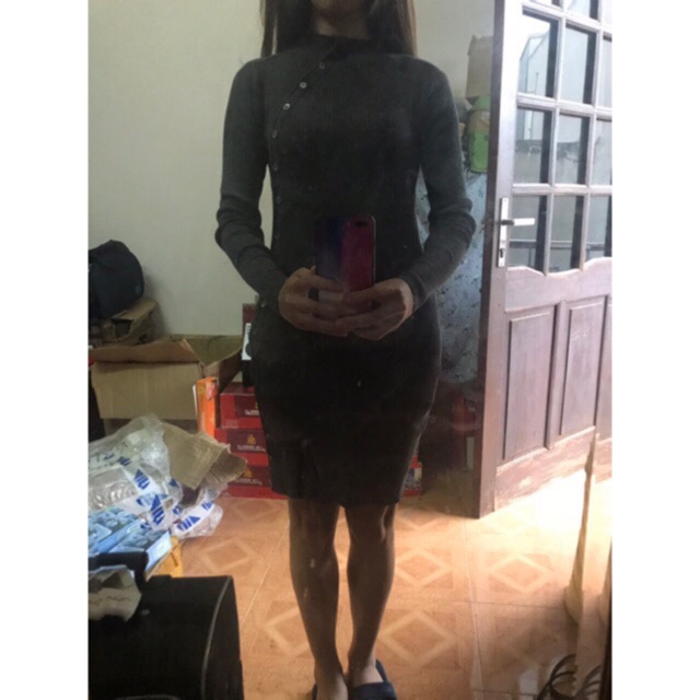 váy len body chất mịn, ảnh thật