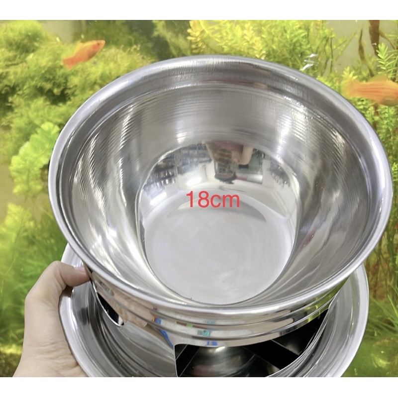 Bộ  Nồi lẩu cồn inox 1 người 18cm Tithafac thích hợp nhà hàng, khách sạn, quán ăn